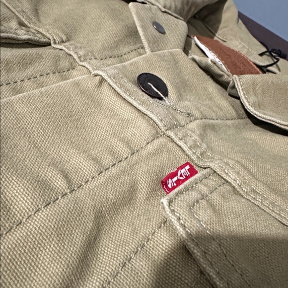 LEVI'S MEN'S HAYSTACK TRUCKER JACKET  Mint/green size: M - Picture 5 of 5